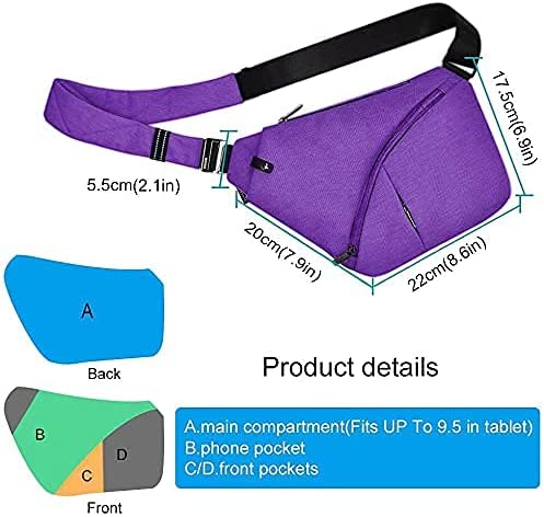 OSOCE Anti-Theft Waterproof Shoulder Backpack Sling Chest Crossbody Bag Cover Pack Rucksack Bicycle Sport - Image 3
